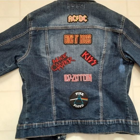 Yuka Jeans Jackets & Blazers - Custom Yuka Jeans Rock N Roll Denim Jacket